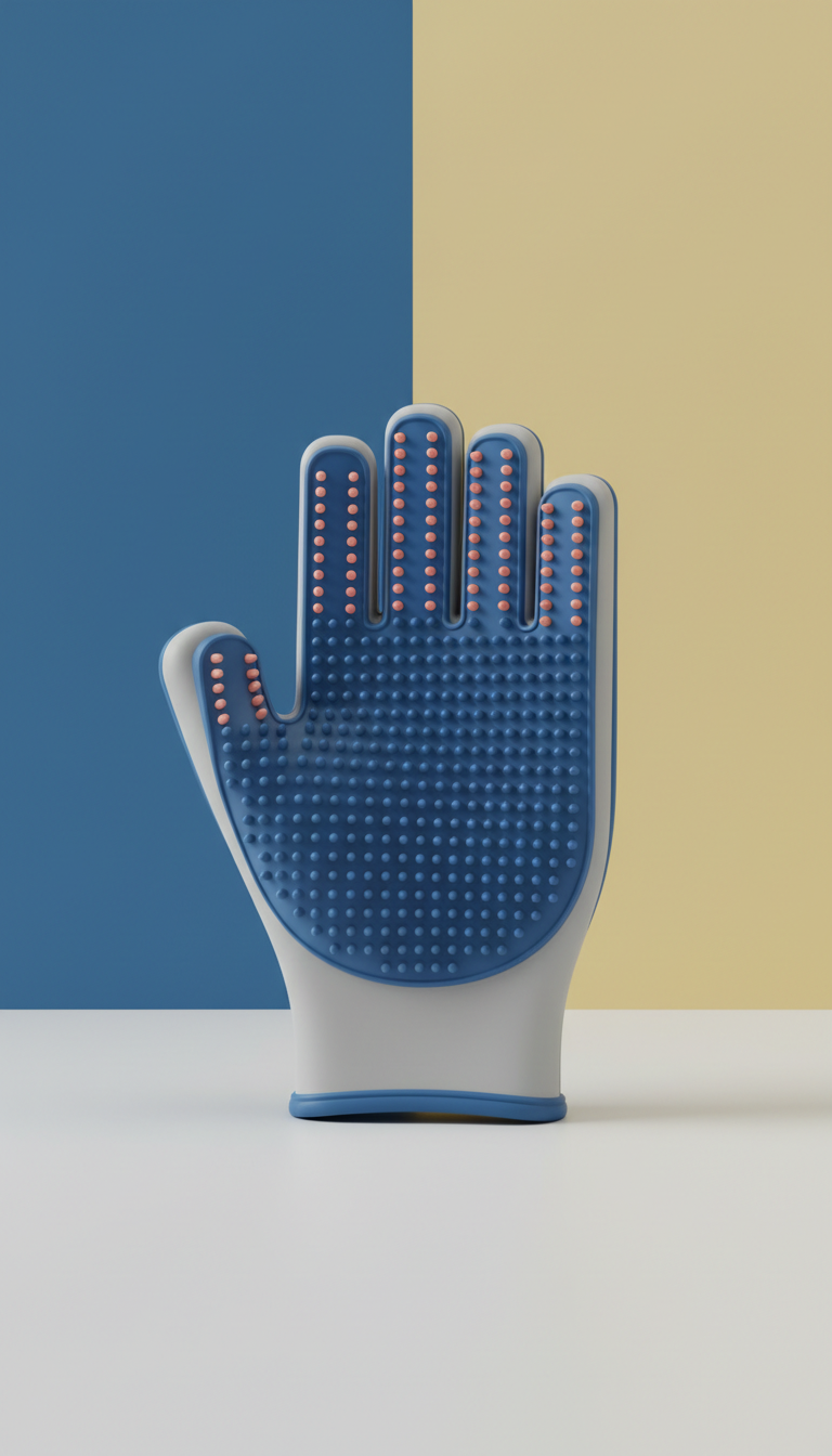 Pet Grooming Glove Soft Silicone Tips